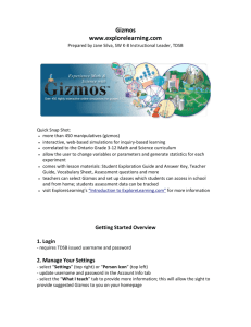 Gizmos www.explorelearning.com