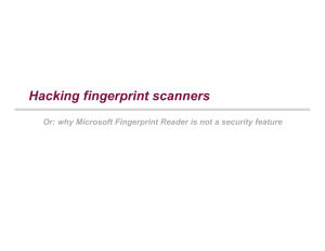 Hacking fingerprint scanners