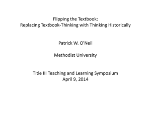 Flipping the Textbook: Replacing Textbook