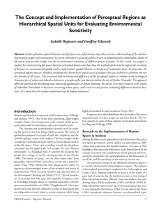 The Concept and Implementation of Perceptual Regions as