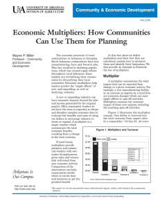 Economic Multipliers - University of Arkansas Cooperative Extension