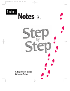 A Beginner's Guide to Lotus Notes