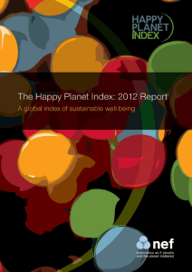 report - Happy Planet Index