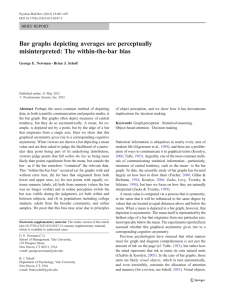 Bar graphs depicting averages are perceptually misinterpreted: The