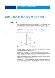 Delta E, delta H, delta T: What does it mean?