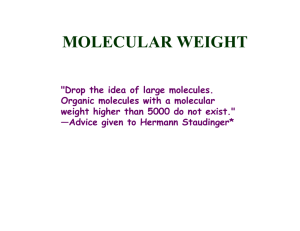 MOLECULAR WEIGHT