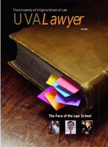 The Face of the Law School - University of Virginia School of Law