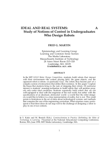 IDEAL AND REAL SYSTEMS: A Study of Notions of Control in