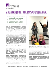 Glossophobia: Fear of Public Speaking