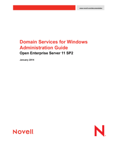 OES 11 SP2: Domain Services for Windows Administration