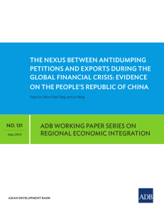 The Nexus beTweeN ANTiDumpiNg peTiTioNs AND exporTs