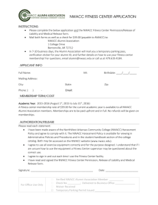 nwacc fitness center application