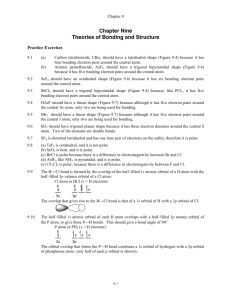 Chapter Nine Theories of Bonding and Structure