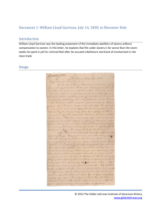 Document 1 - The Gilder Lehrman Institute of American History