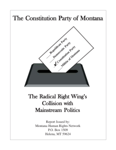 The Constitution Party of Montana