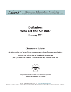 Deflation: Who Let the Air Out? Classroom Edition