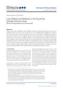 Low Inflation and Deflation in EU Countries Outside the Euro