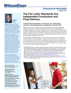 The Fair Labor Standards Act, Independent