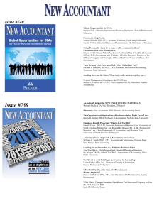 Issue #739 - New Accountant Magazine