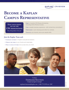 Become a Kaplan Campus Representative
