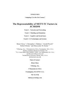 The Representability of METT-TC Factors in JC3IEDM