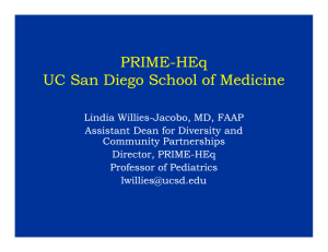 PRIME-HEq UC San Diego School of Medicine