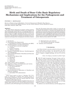 Birth and Death of Bone Cells: Basic Regulatory Mechanisms