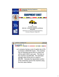 equipment cost