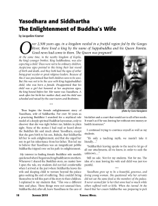 Yasodhara and Siddhartha The Enlightenment of Buddha's Wife