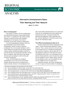 Alternative Unemployment Rates: Their Meaning and Their Measure