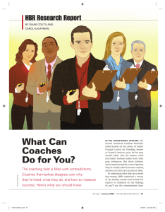 What Can Coaches Do for You? - International Coach Federation