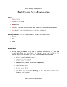 Basic Cranial Nerve Examination