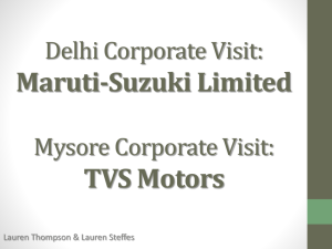 Maruti-Suzuki Limited TVS Motors
