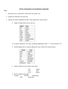 IUPAC Nomeclature of Coordination Compounds