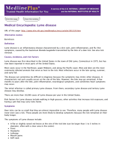 Medical Encyclopedia: Lyme disease