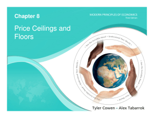 Price Ceilings and Floors Price Ceilings and Floors