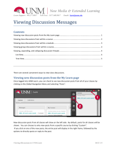 Viewing Discussion Messages