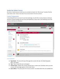 UNM Learn for Instructors - Section 2