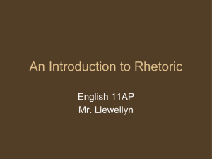 01 - An Introduction to Rhetoric