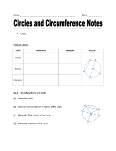 Circles and Circumference