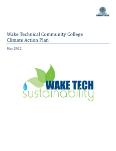 Wake Technical Community College Climate Action Plan