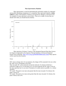 Mass Spectrometry Handout - FacStaff Home Page for CBU