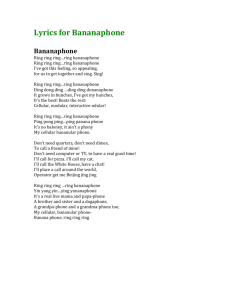 Lyrics for Bananaphone