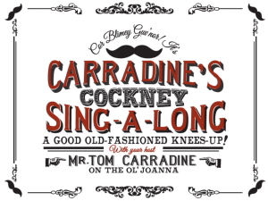 Song lyrics can also be viewed online - Carradine's Cockney Sing
