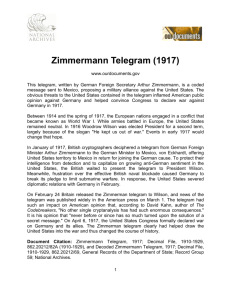 Zimmermann Telegram (1917)