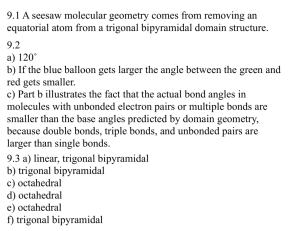9.1 A seesaw molecular geometry comes from removing an