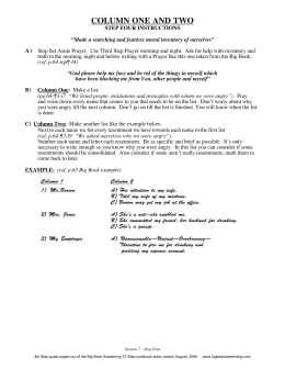 4th Step Help