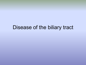 Disease of the biliary tract
