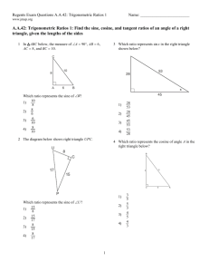 AA 42: Trigonometric Ratios 1