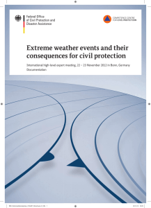 Extreme weather events and their consequences for civil protection